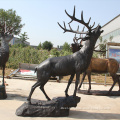 Fine Workmanship Garden Animal Bronze Life Size Deer Statues